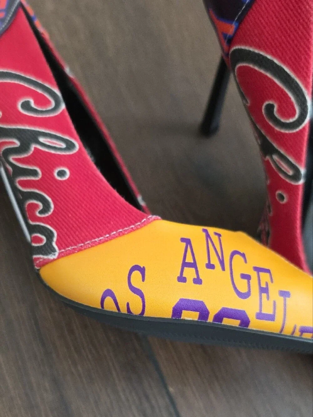Azalea Wang Multi Printed Stiletto Pointed Toe Pumps